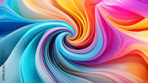 Background of a spiral with many colors in 3d style - wallpaper