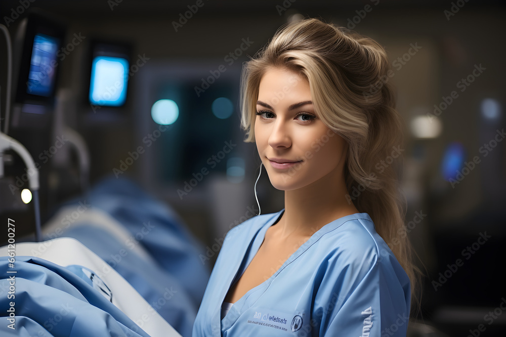 Fototapeta premium Medical technology. Health care, Medicine doctor using virtual reality headset with robots to research and testing result of patients on virtual interface, VR, innovation and science to future