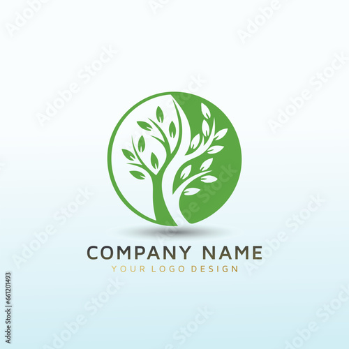 Design a modern logo for a growing tree service company