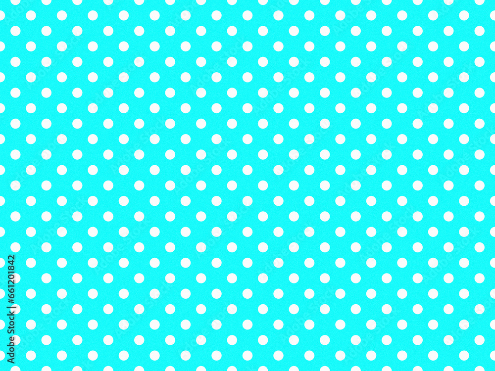 texturised white color polka dots over aqua cyan background