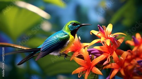 Tropical Treasures: Sunbirds in Paradise