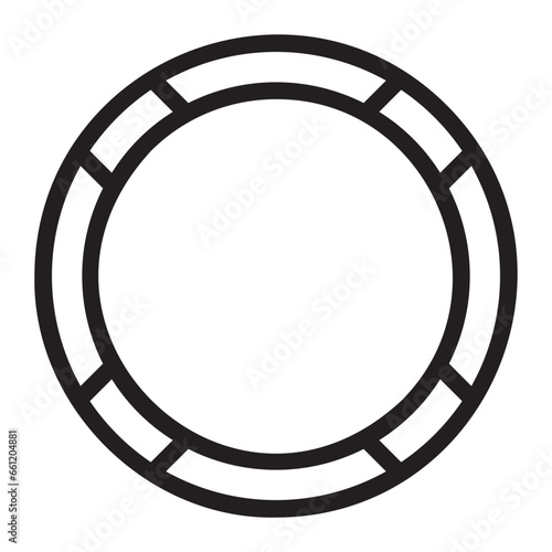 hula hoop line icon