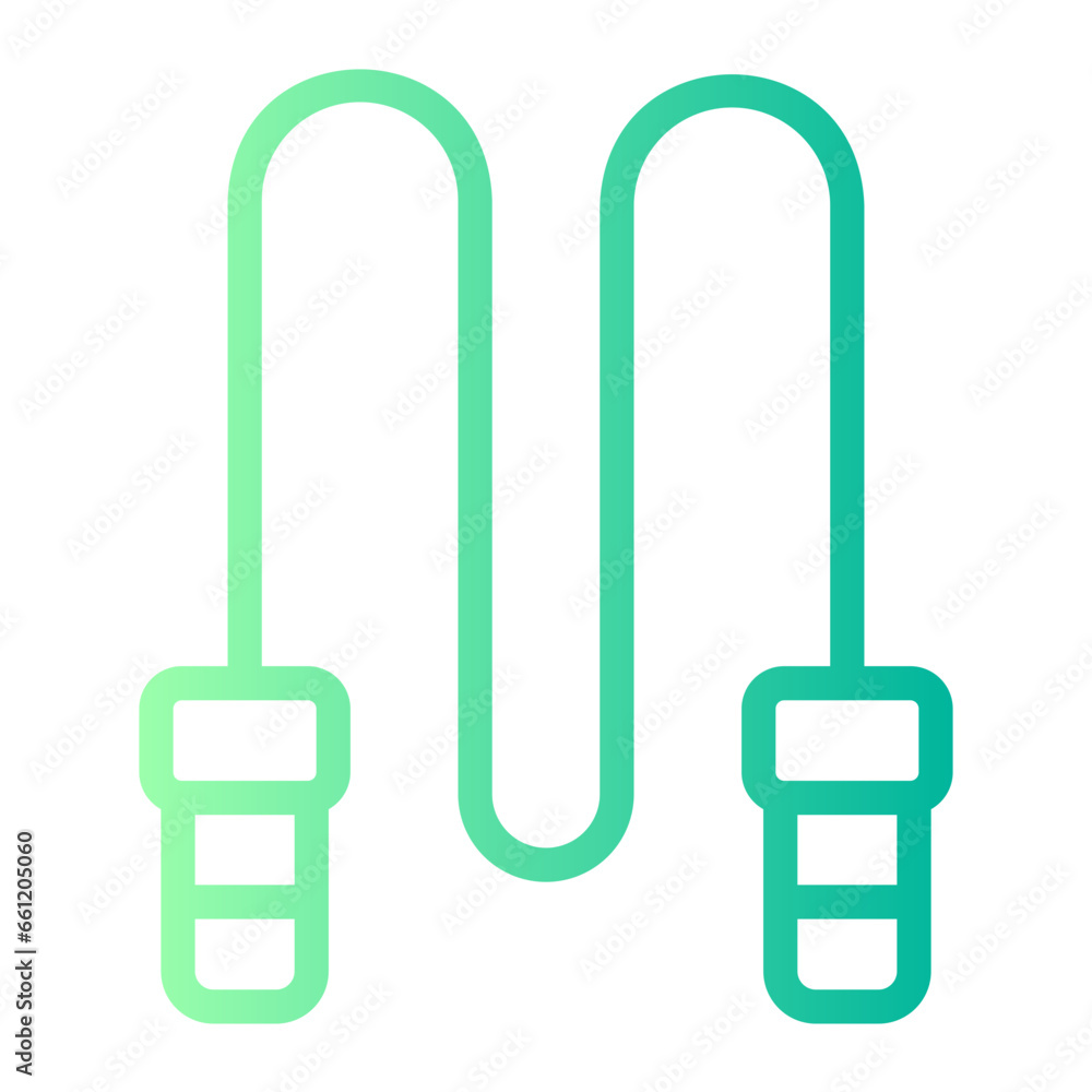 jumping rope gradient icon jumping rope gradient icon