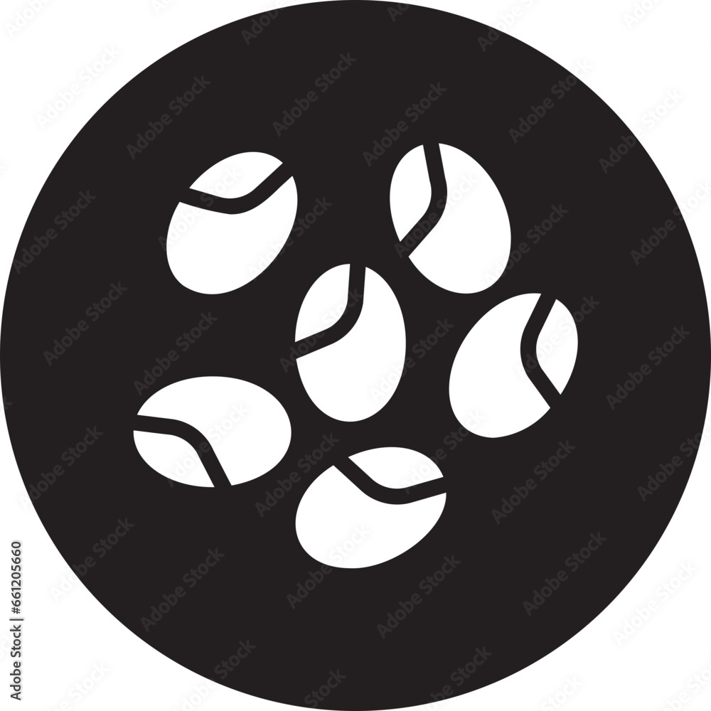 Fototapeta premium seeds glyph icon