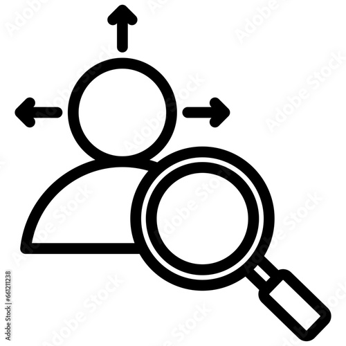 Outsourcing Outline Icon