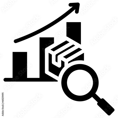 Demand Analysis Glyph Icon