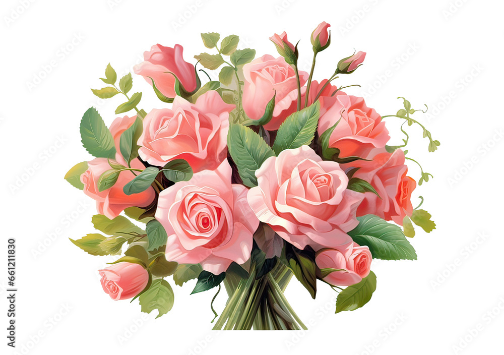 bouquet of roses on a transparent background bouquet of roses on a transparent background