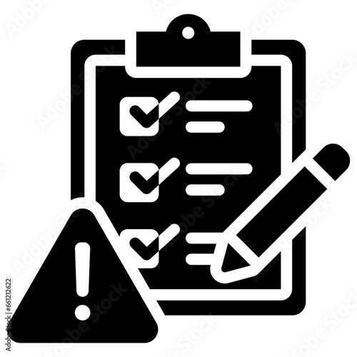 Incident Reporting Glyph Icon