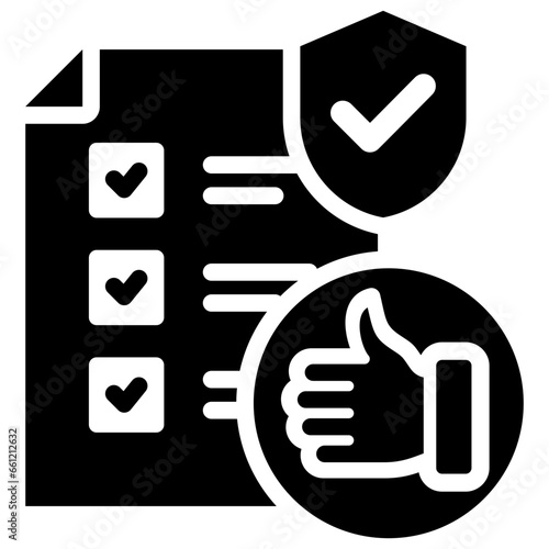 Regulations Compliance Glyph Icon