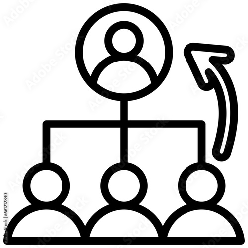 Succession Planning Outline Icon