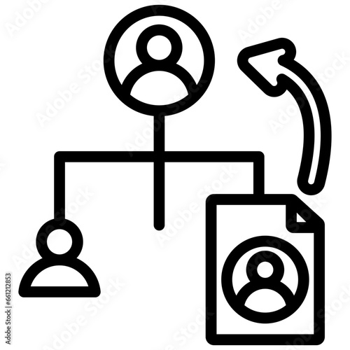 Succession Planning Outline Icon