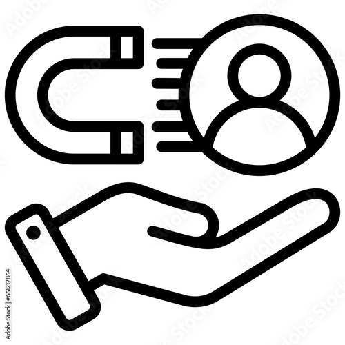 Employee Retention Outline Icon