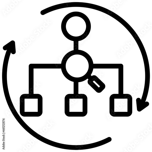 Internal Job Rotation Outline Icon