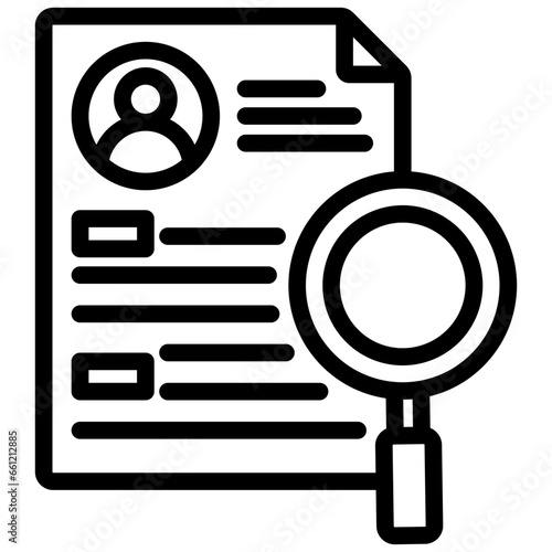 Cv Review Outline Icon