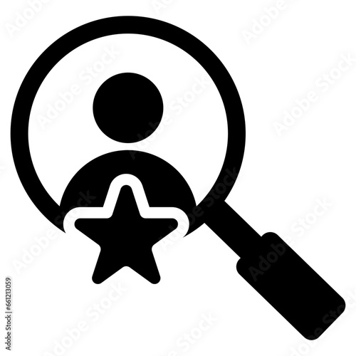 Talent Identification Glyph Icon