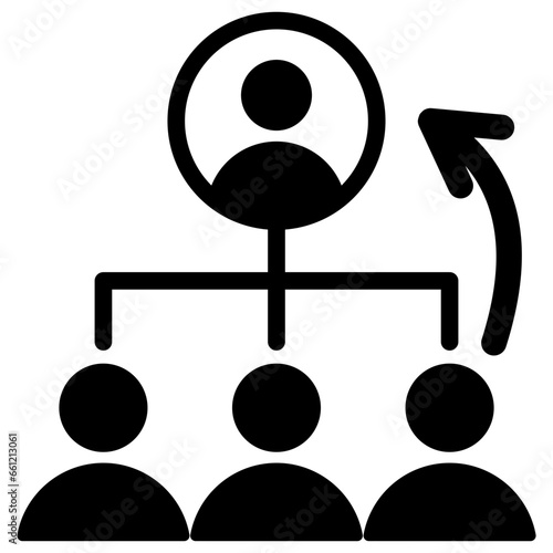 Succession Planning Glyph Icon