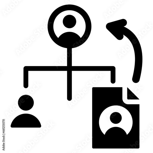 Succession Planning Glyph Icon