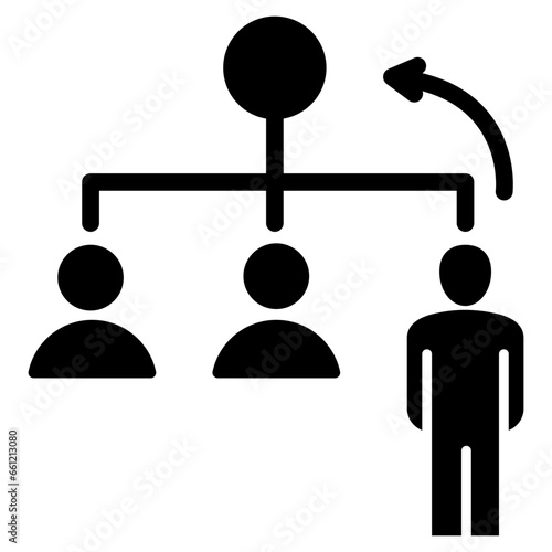 Succession Planning Glyph Icon