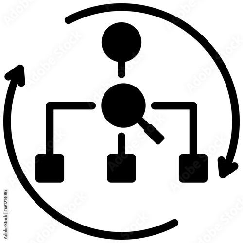 Internal Job Rotation Glyph Icon