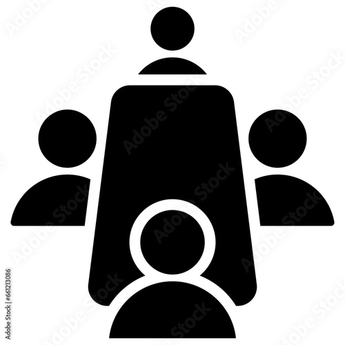 Committee Glyph Icon