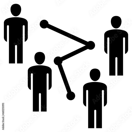 Leadership Pipeline Glyph Icon