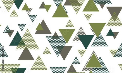 Triangle shapes seamless pattern vector design.