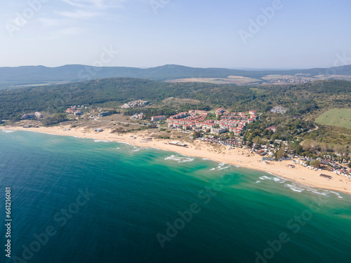 Aerial view of Smokinya Beach near Sozopol, Bulgaria © Stoyan Haytov