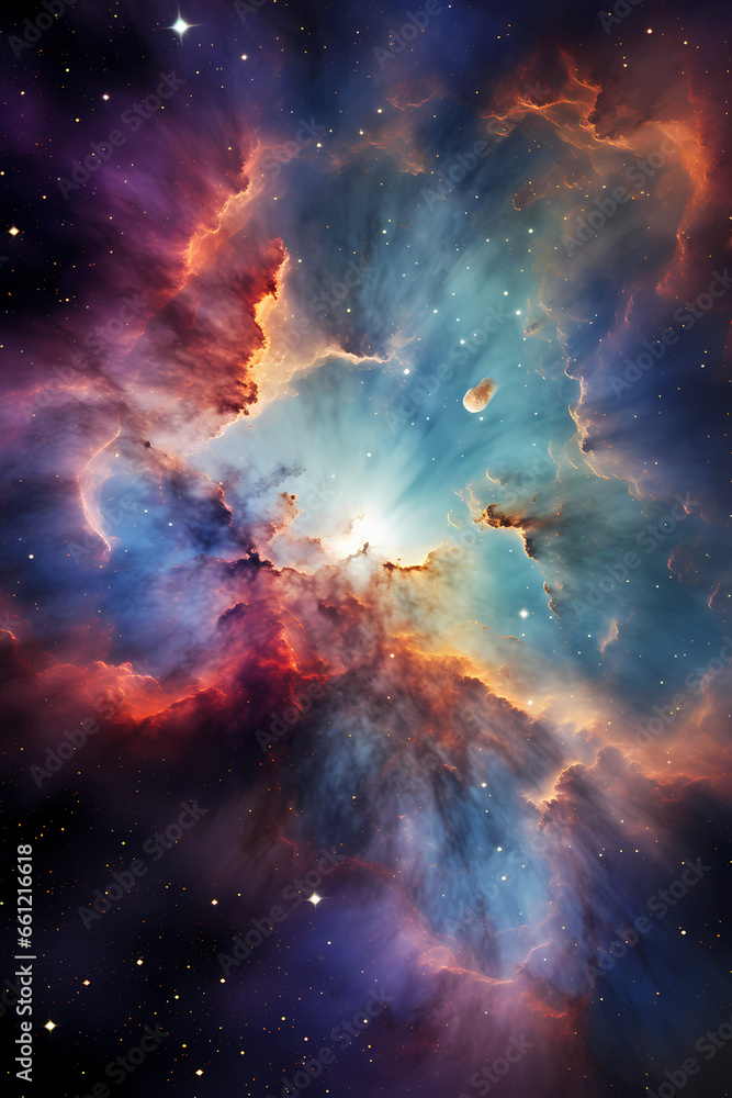 Celestial Symphony: Nebula's Breathtaking Cosmic Canvas