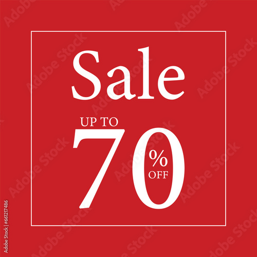 Finale sale with 70 percent off limited time only template