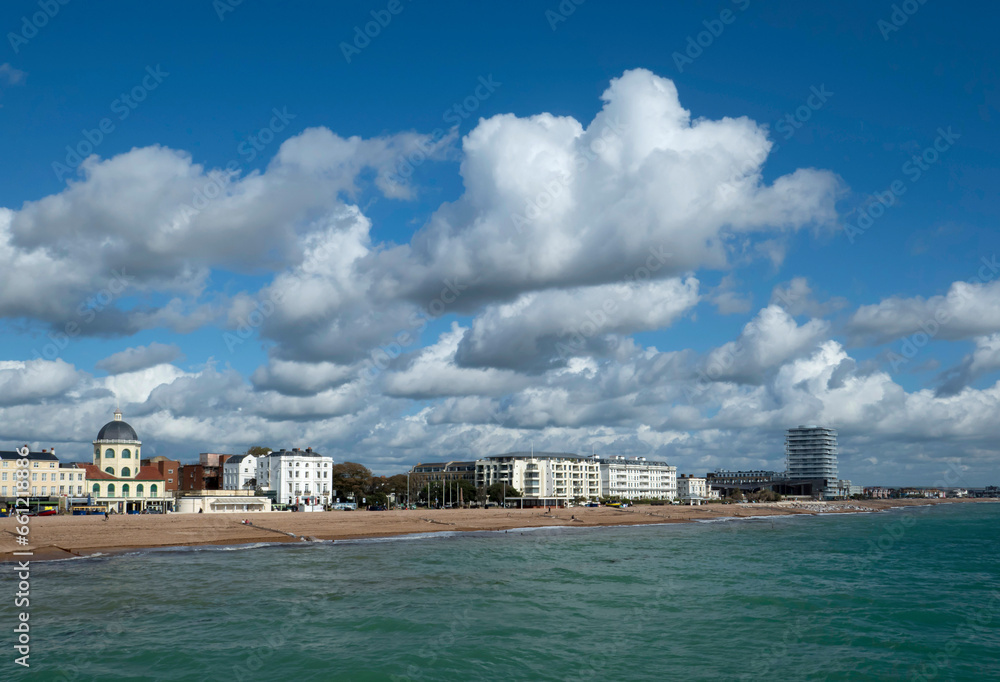 europe, UK, England, Sussex, Worthing Dome waterfront