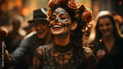 Vibrant Day of the Dead Dance: A Lively Celebration in Motion