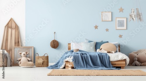 Baby interior design blue