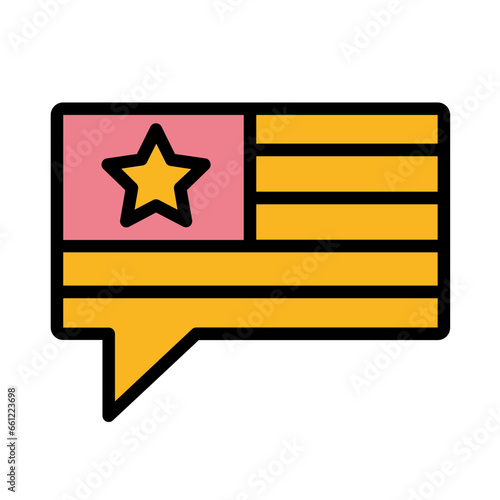 Usa Mail Bubble Icon