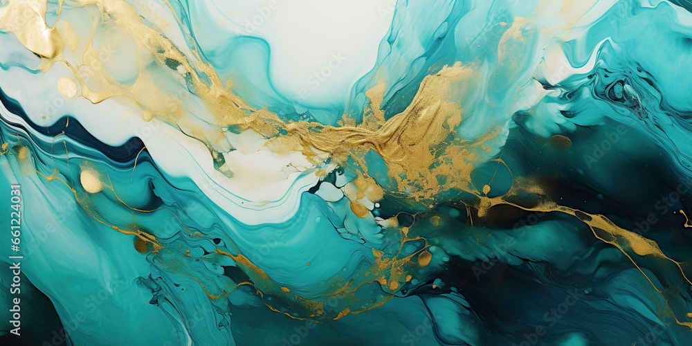 Teal and gold marble granite texture Teal and gold marble granite texture