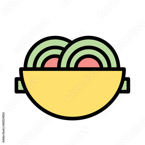 Spicy Korean Food Icon