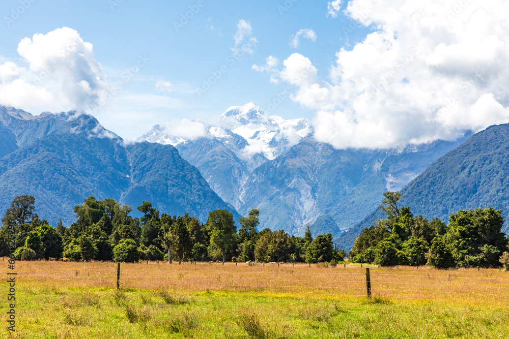 Naklejka premium A famous attraction Lake Matheson area