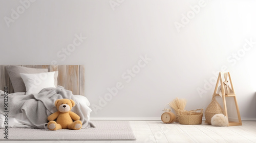 Baby interior design gray