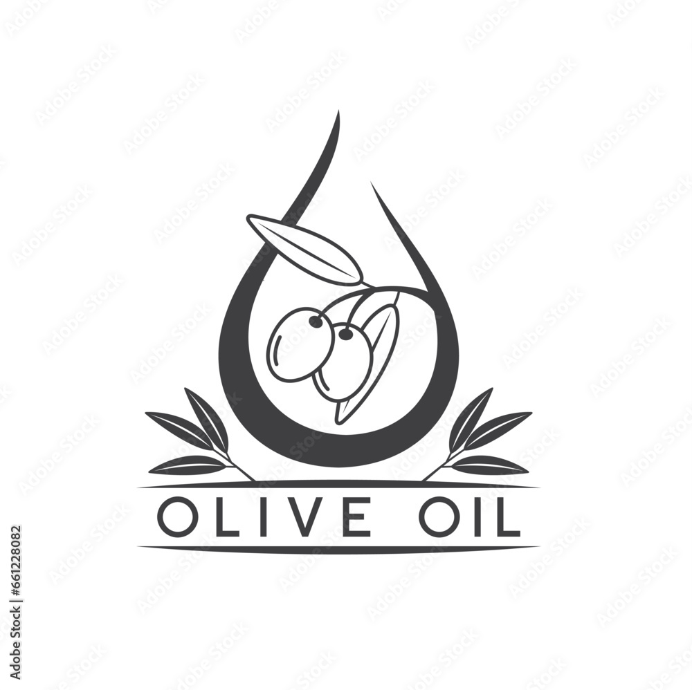 illustration of olive oil, vector art. illustration of olive oil, vector art.