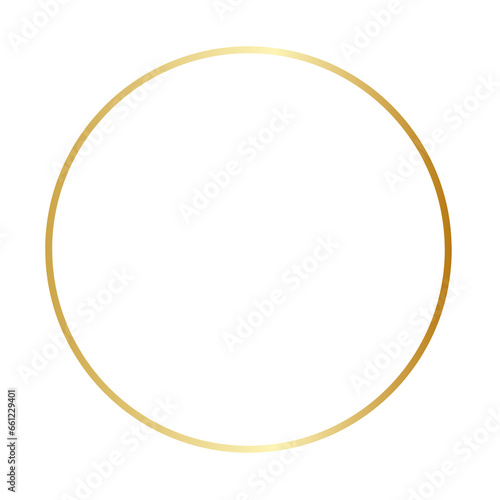 Golden circle, wedding ornament 