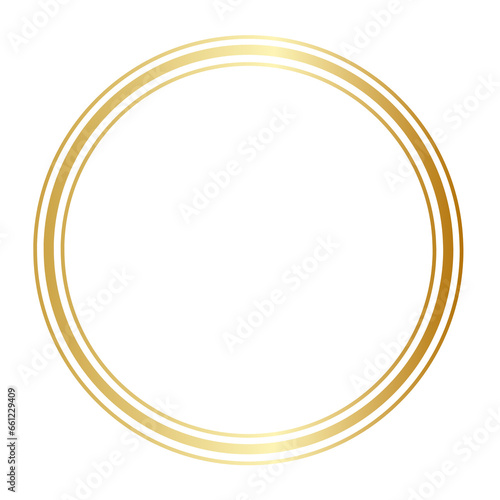 Golden circle, wedding ornament 