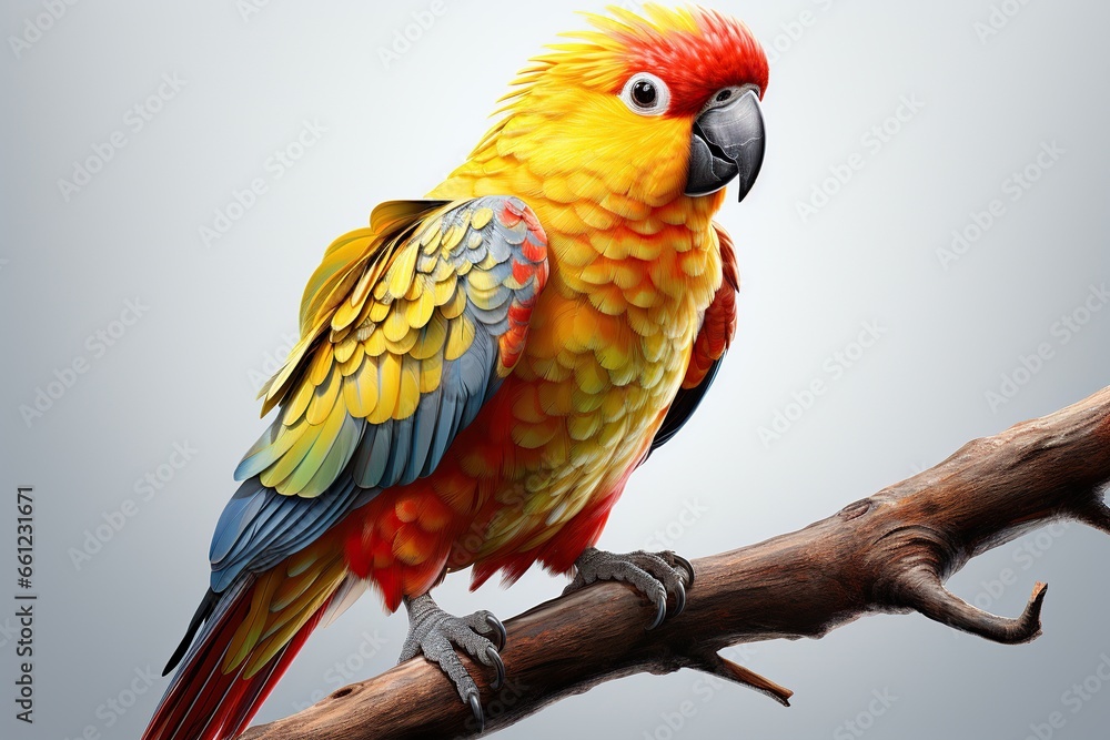 red and yellow macaw ara