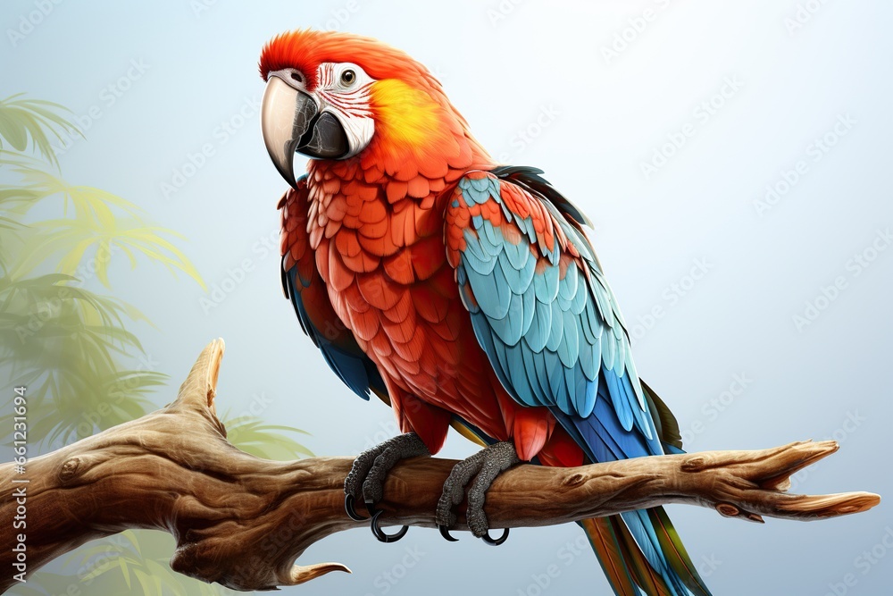 Obraz premium blue and yellow macaw