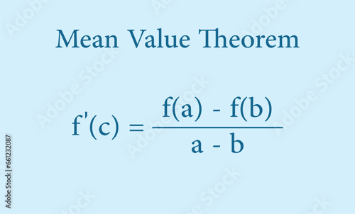 Mean value theorem in math. Lagrange theorem. Mathematics resources for teachers and students.