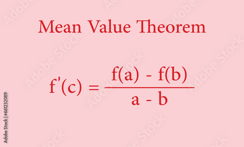 Mean value theorem in math. Lagrange theorem. Mathematics resources for teachers and students.