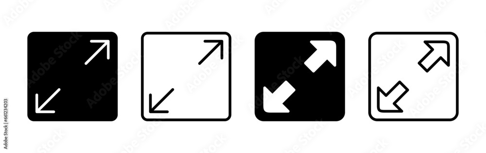 Fullscreen icon vector. expand fullscreen icon Fullscreen icon vector. expand fullscreen icon