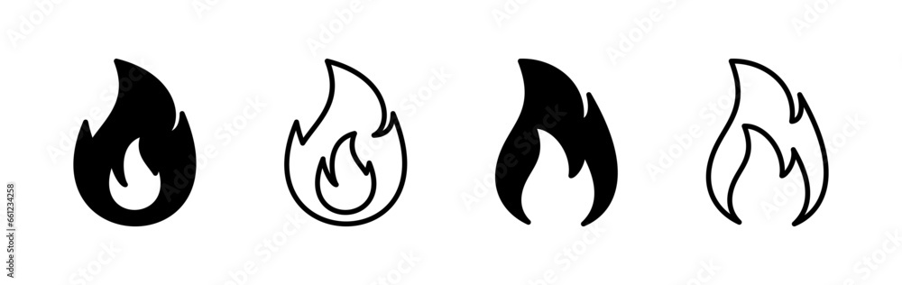 Fire icon vector. fire flame icon Fire icon vector. fire flame icon