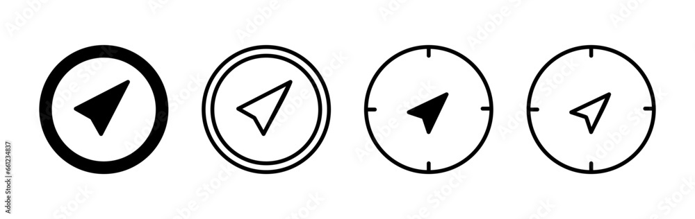 Compass icon vector. navigation icon Compass icon vector. navigation icon