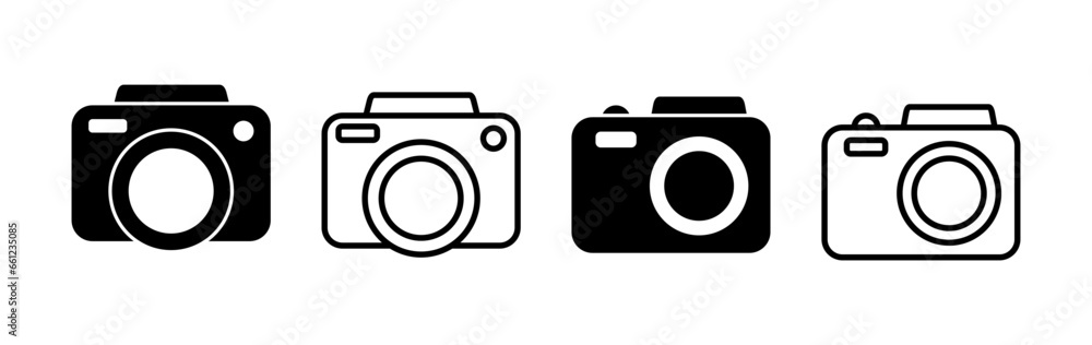 Camera Icon in trendy flat style isolated. Camera symbol web site design Camera Icon in trendy flat style isolated. Camera symbol web site design