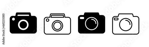 Camera Icon in trendy flat style isolated. Camera symbol web site design
