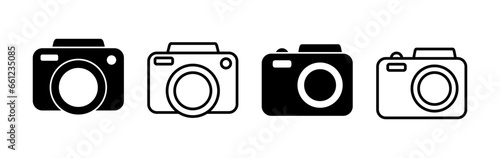 Camera Icon in trendy flat style isolated. Camera symbol web site design